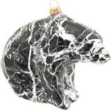 Krebs Glas Lauscha Weihnachtsornament Bär Marmor 1-tlg. 10cm