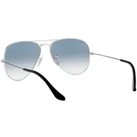 Ray Ban Aviator Large Metal RB3025 003/3F 58-14 polished silver/light blue