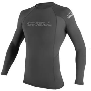 O'Neill Wetsuits Basic Skins L/S Rash Guard Vest, Graphite, 2XL