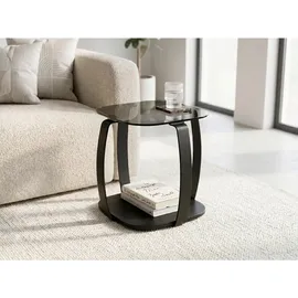 Harper MIDWAY Schwarz Metall/Glas 45 x 50 x 45 cm