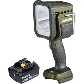 Makita DML 812 T1 Akku Handstrahler 18 V 1250 lm LED Olive Grün Outdoor Adventure Sonderedition + (1250 lm)