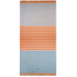 Ross Hamamtuch Steifen 90 x 180 cm orange/weiß/türkis