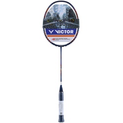 Victor Badmintonschläger DriveX 10 METALLIC B (ausgewogen, steif, 85g) blau - unbesaitet -