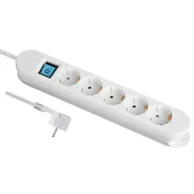 Maxtrack Steckdosenleiste 2 m Weiß 1 St.