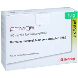 PRIVIGEN 10% Lösung 3x10 g Infusionslösung Dsfl. 3X100 ml