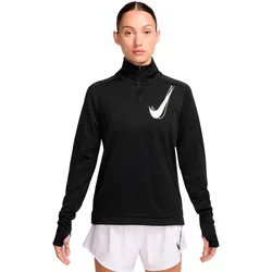 Nike Damen Swoosh Lauf-Midlayer schwarz