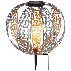 Solarleuchte Metall Silberfarben, 1Xled Solarleuchte Metall Silberfarben, Led