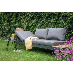 Lesli Living AREZZO Gartenmöbel Loungebank Sofa Nonwood verstellbar