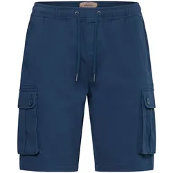 Cargoshorts BLEND "Cargoshorts BHMBHKVALLE", Herren, Gr. L, N-Gr, blau (marineblaus), Obermaterial: 99% Baumwolle CO. 1% Elasthan EL., Hosen