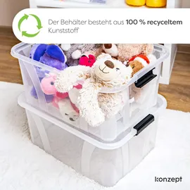 konzept Aufbewahrungsbox 32 l 1-tlg. transparent