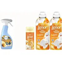 4tlg. | 2x756ml Lenor Weichspüler Goldene Orchidee + Parfüm + Wäscheduft 72WL