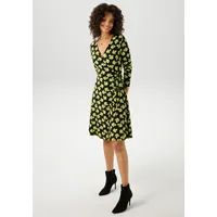 Aniston CASUAL Wickelkleid Geblümt Grün/Schwarz/Yellow 36