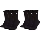 Nike Everyday Cushioned Crew-Trainingssocken Black/White 34-38