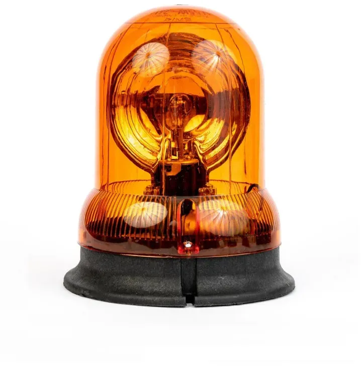Drehbare orange Rundum-Warnleuchte mit Glühlampe, 24 V, Ø 148 mm