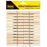 IDENA Wäscheklammern 73mm, 24 Stück,