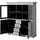 MASSIVMOEBEL24.DE Highboard 150 x 160 x 45 cm Weiß