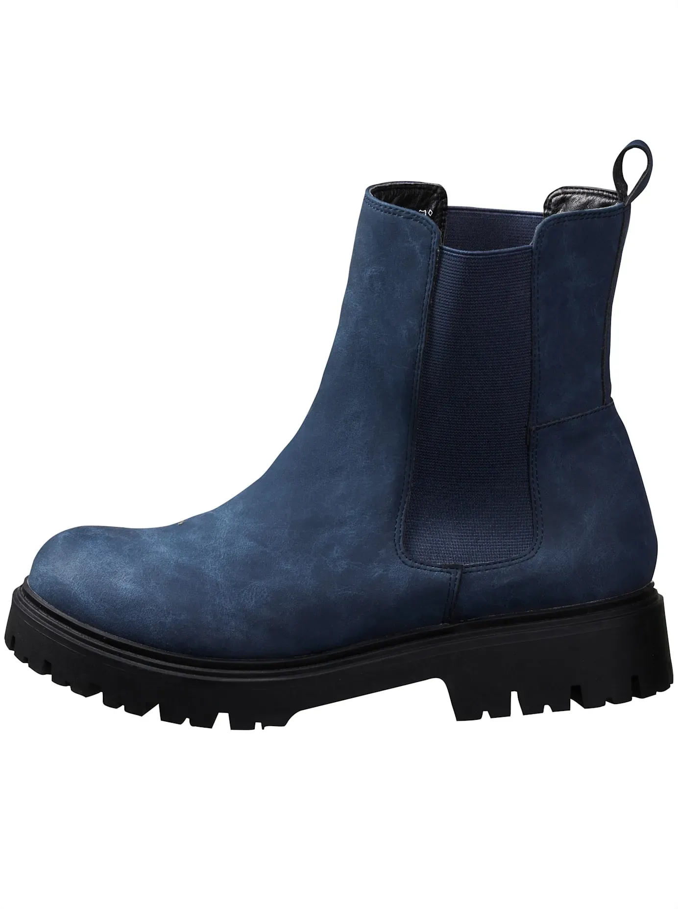 Ankleboots SHEEGO, Damen, Gr. 39, XXL-Schaft, blau, Lederimitat, Schuhe Ankleboots