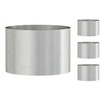 VidaXL Edelstahl Topf Edelstahl 30 cm Durchmesser Modern Edelstahltopf