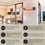 Blumfeldt Smartwave Infrarot-Heizstrahler 2400 W weiß