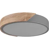 Beliani Deckenleuchte grau