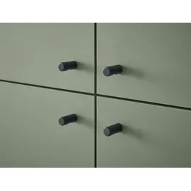 INOSIGN Highboard »MAVAS«, in moderner Trendfarbe, Griffe aus Metall (Schwarz), Höhe 134