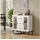 Homcom Sideboard 90 x 86 x 38 cm Weiß