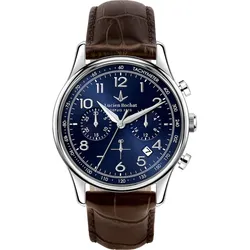 Lucien Rochat Uhren-Set inkl. Wechselarmband Edelstahl blau, braun Herren 