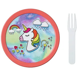 Mepal Campus Fruchtbox 300 ml mit Gabel Unicorn