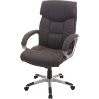 Bürostuhl MCW-A71, Chefsessel Drehstuhl Schreibtischstuhl, Stoff/Textil dunkelgrau