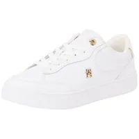 Tommy Hilfiger ESSENTIAL CHIC COURT SNEAKER Niedriger Schnitt (Schuhe) Damen, Weiß (White), 38 EU