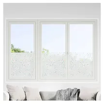 vidaXL Fensterfolie Blumen-Muster 90 x 500 cm PVC
