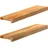 vidaXL Fensterbank 2 Stk Hellbraun 70x15x2 cm Massivholz Eiche