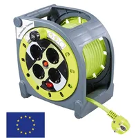 Masterplug Kabeltrommel mit Kabelführung 15 m - Kabelrolle mit