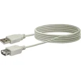Schwaiger USB-A Verlängerungskabel 2 m Grau