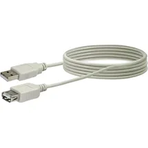 Schwaiger USB-A Verlängerungskabel 2 m Grau