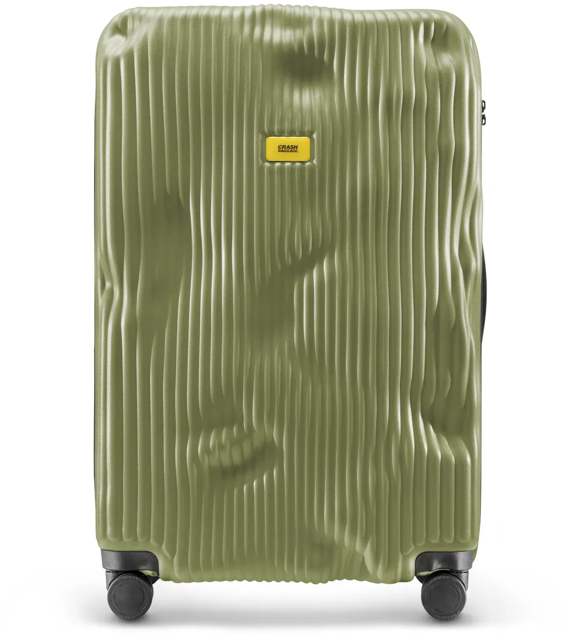 Crash Baggage Stripe Trolley L (79 cm) - Olive Koffer24