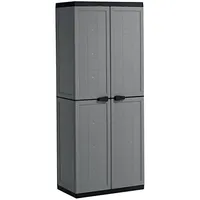 KIS Garderobenschrank Jolly Utility dunkelgrau/schwarz