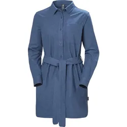 Helly Hansen W Organic Flannel Shirt Dress ocean (584) XS