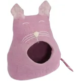 Katzenhöhle Schläfrige Katze rosa Katzenhaus