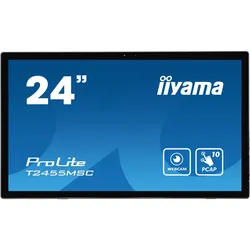 iiyama T2455MSC-B1 Signage-Display Digital Signage Flachbildschirm 61 cm (24") LED 400 cd/m2 Full HD Schwarz Touchscreen