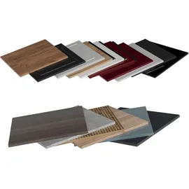 Vicco Unterschrank R-Line 29,6 x 196 x 1,6 cm Rot Hochglanz