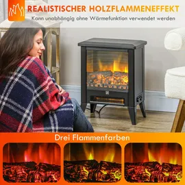Homcom Standkamin schwarz