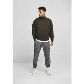 URBAN CLASSICS Oversized Roll Neck Pullover Schwarz 3XL