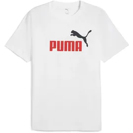 Puma Essentials 2 Color No. 1 Logo T-Shirt Herren 02 white XL