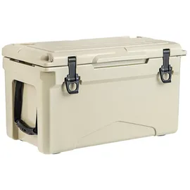 Costway Thermobehälter, LLDPE, (1-tlg), 28L Kühlbox, mit Flaschenöffner & Getränkehalter braun