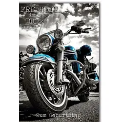 Geburtstagskarte  Motorrad 512628   Bild