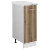 Vicco Apothekerschrank, Eiche Artisan, Weiß, Holzwerkstoff, 2 Fächer, 1 Schubladen, Rechteckig, 30x81.6x60 cm, Küchen, Küchenmöbel, Küchenschränke, Apothekerschränke