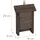 Relaxdays Fledermauskasten, Unterschlupf für Fledermäuse, HxBxT: 29 x 18 x 6 cm, Garten, Fledermaushotel, Holz, braun