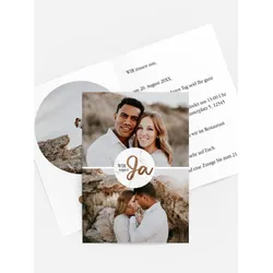 Hochzeitseinladungen selbst gestalten mit Spruch und Fotos im Onlinedesigner bei Meine-Kartenmanufaktur.de
