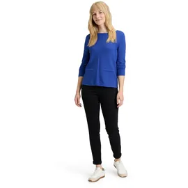 Betty Barclay Feinstrickpullover mit aufgesetzten Taschen Blau S